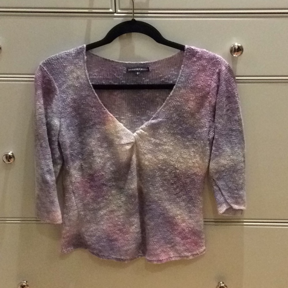 Barbara Who tie dye v neck sweater